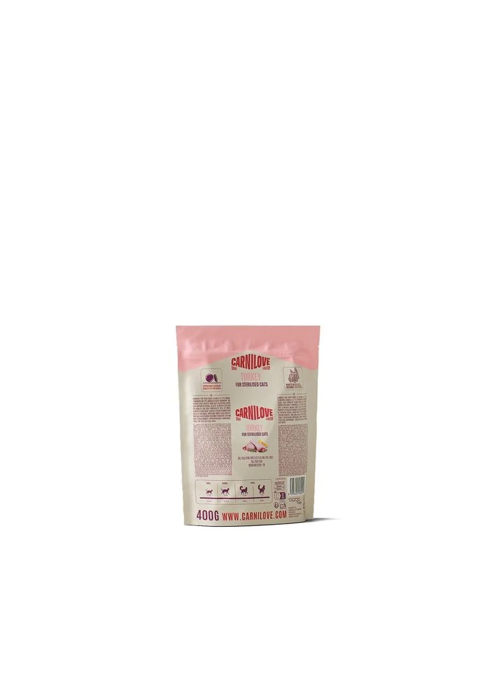 Корм сухой True Fresh Turkey Sterilised для стерилизованных кошек индейка 400 г Carnilove (402915673)