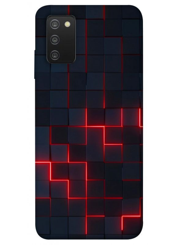 Чехол с принтом для Samsung Galaxy A03s / для самсунг галакси А03с Кибер сетка No Brand (338602607)