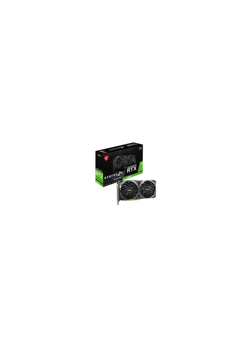 Видеокарта (RTX 3060 VENTUS 2X 8G OC) MSI geforce rtx3060 8gb ventus 2x oc (275079066)