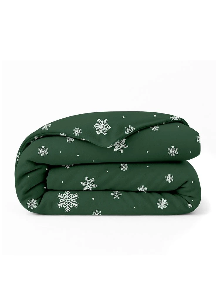 Пододеяльник двуспальный фланель 180х220 SNOWFLAKES FOREST (4822052474792) Cosas (391068323)
