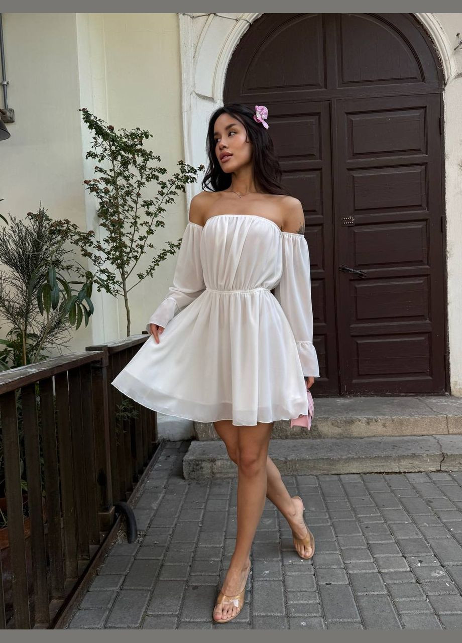 Молочна кежуал сукня N.Family однотонна