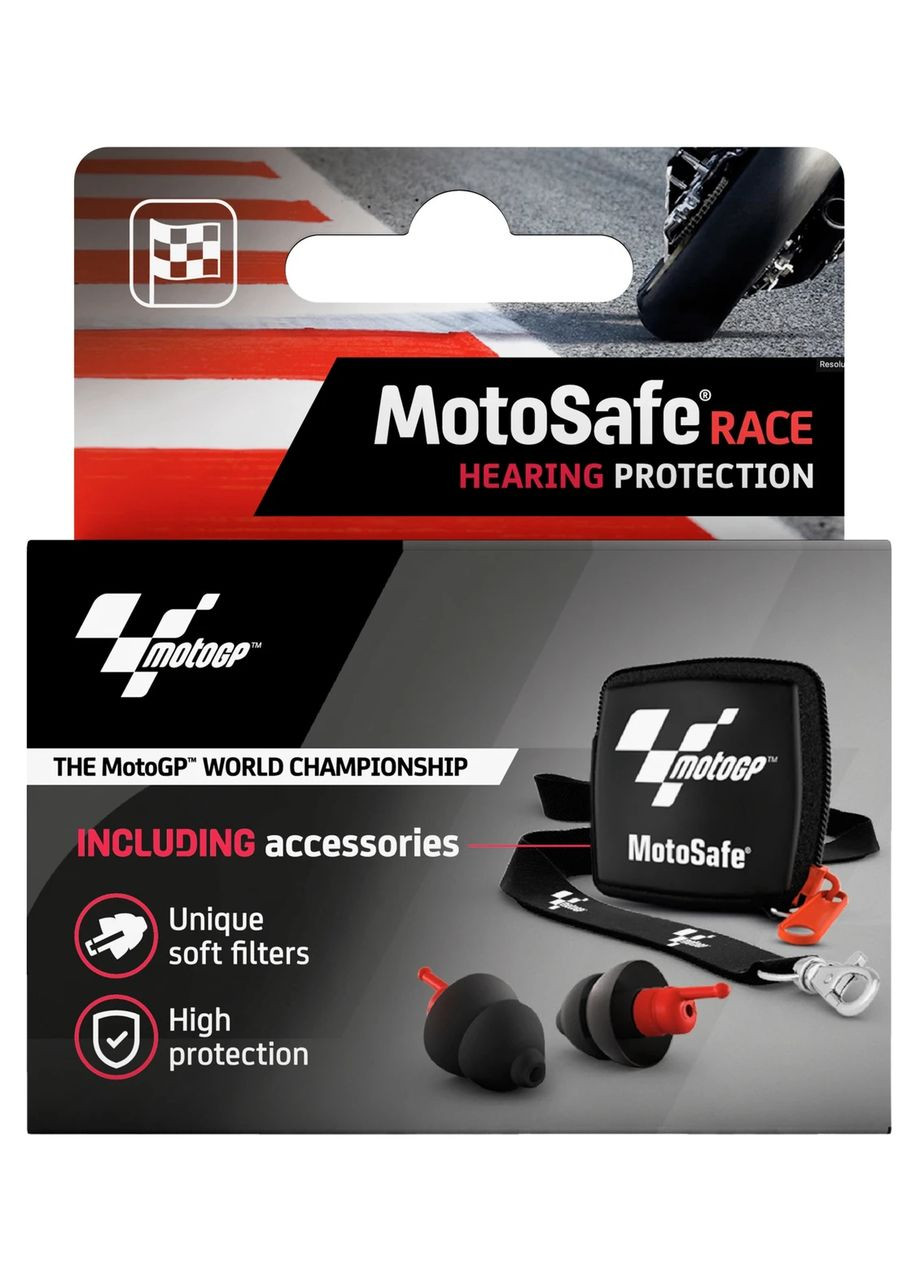 Беруші для мотоцикла MotoSafe Race MotoGP Edition — професійні мото-беруші від шуму та двигуна, багаторазові, під шолом Alpine (380979971)