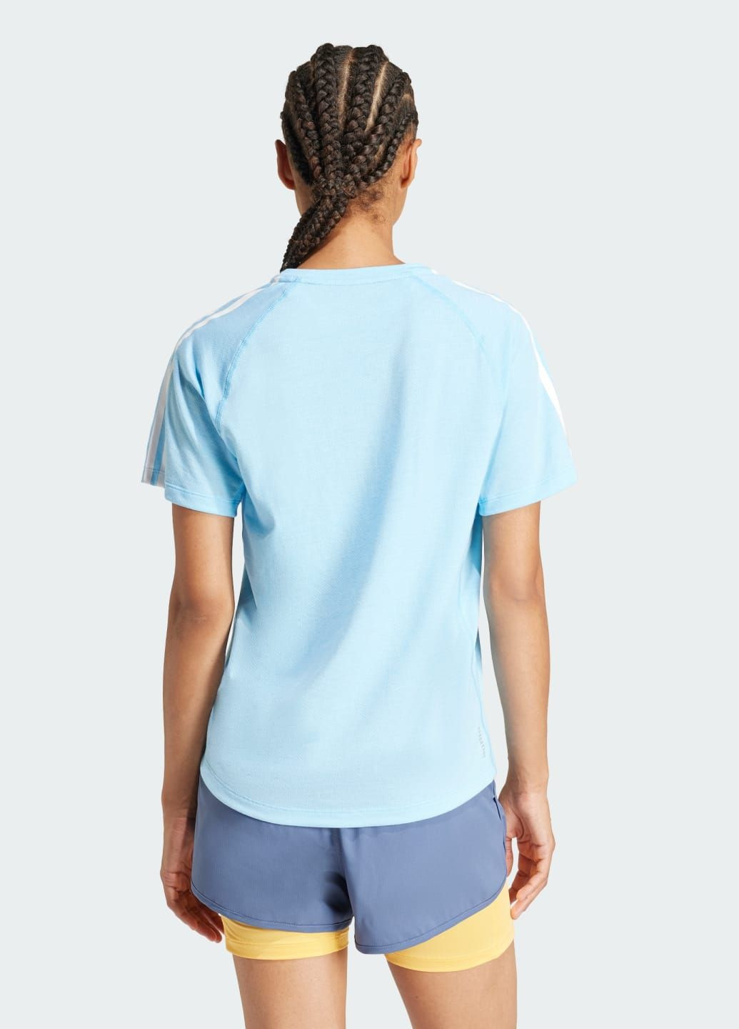 Комбинированная всесезон футболка own the run 3-stripes adidas