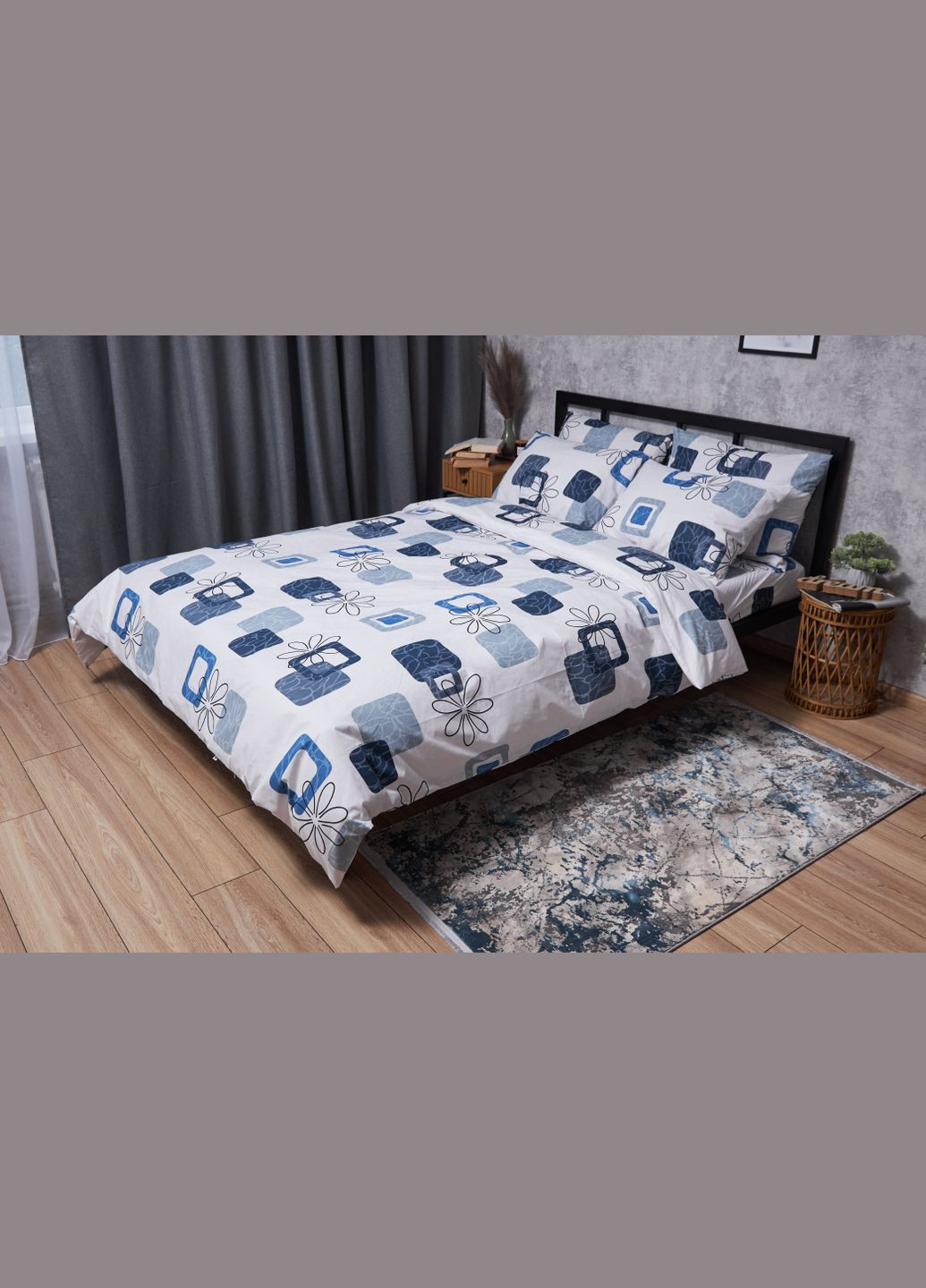 Комплект постельного белья Бязь Gold Люкс «» евро 200х220 наволочки 2х70х70 (MS-820004737) Moon&Star Silky Touch (293147944)