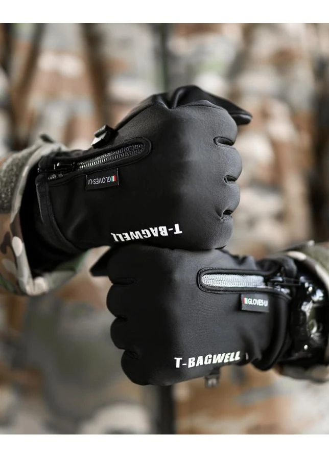 Зимові сенсорні рукавички Windstopper t-bagwell вітрозахисні для смартфона і спорту No Brand (364863021)