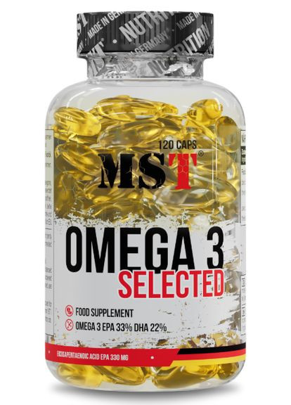 Омега-3 Жирные кислоты Omega 3 Selected 550 мг 120 капс MST (351864109)