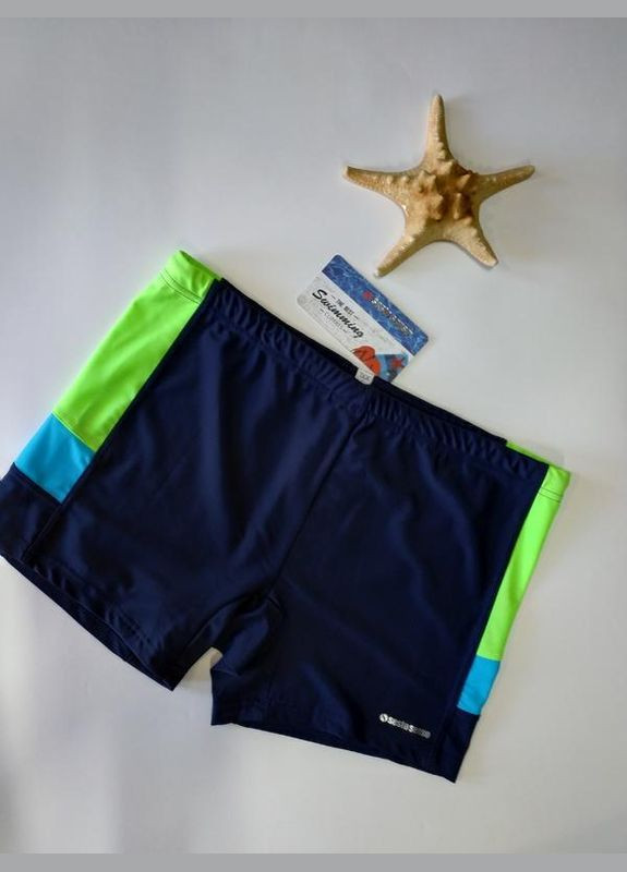 Класичні чоловічі шорти для купання 381 темно-сині Sesto Senso (368787709)