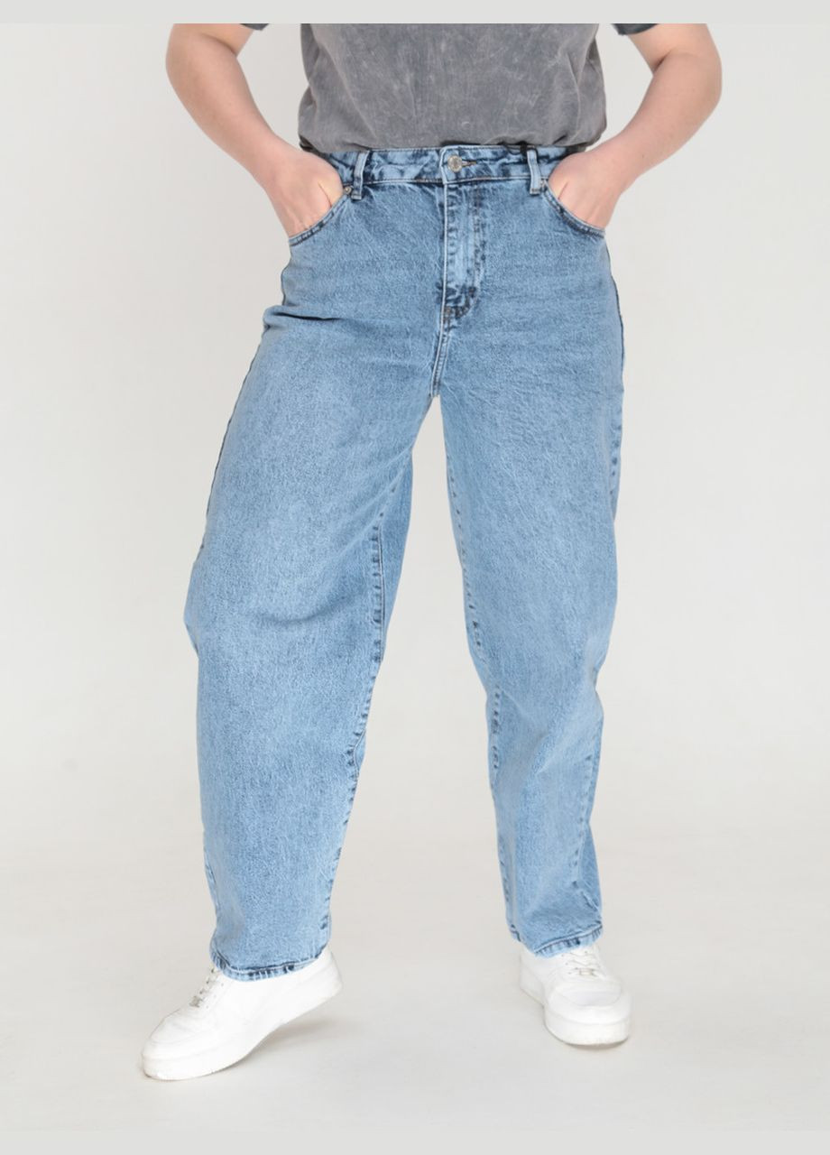 Джинси жіночі світло-сині баггі зі стрейчем Baggy Liuzin - (322999517)