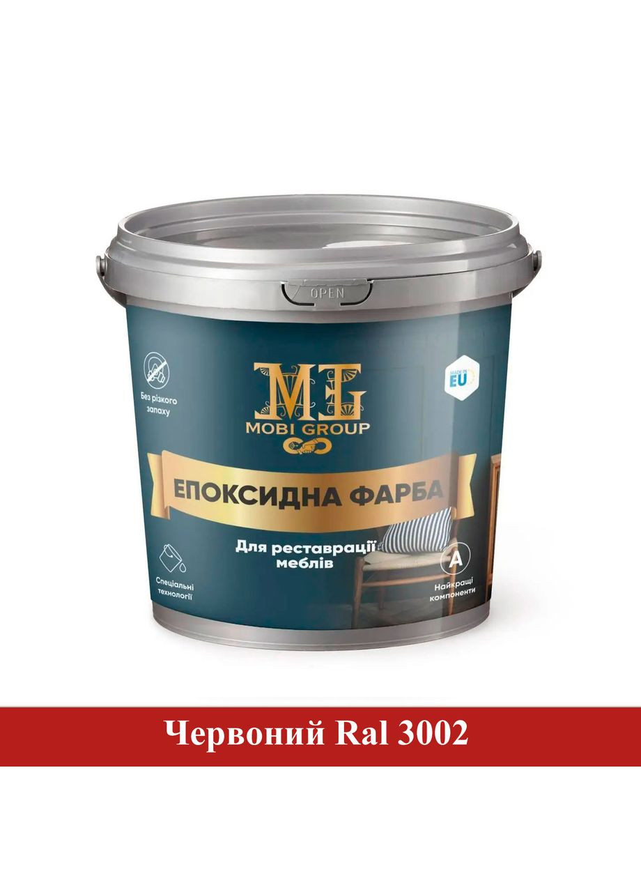 Эпоксидная краска для мебели Mobi Group 1кг Красный MG (363131661)