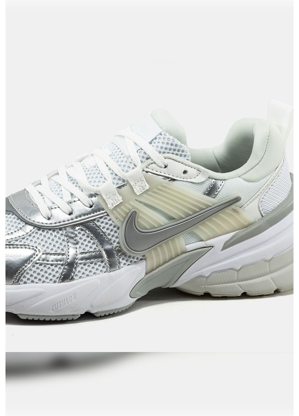Кроссовки женские Nike No Brand V2K Run серебристые всесезоны (370269338)