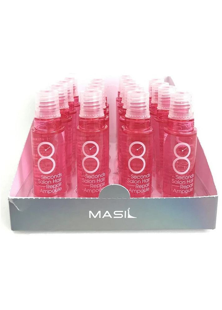 Набор протеиновых масок-филеров для поврежденных волос 8 Seconds Salon Hair Repair Ampoule 15 мл * 20 шт (8809744060200) MASIL (367269356)