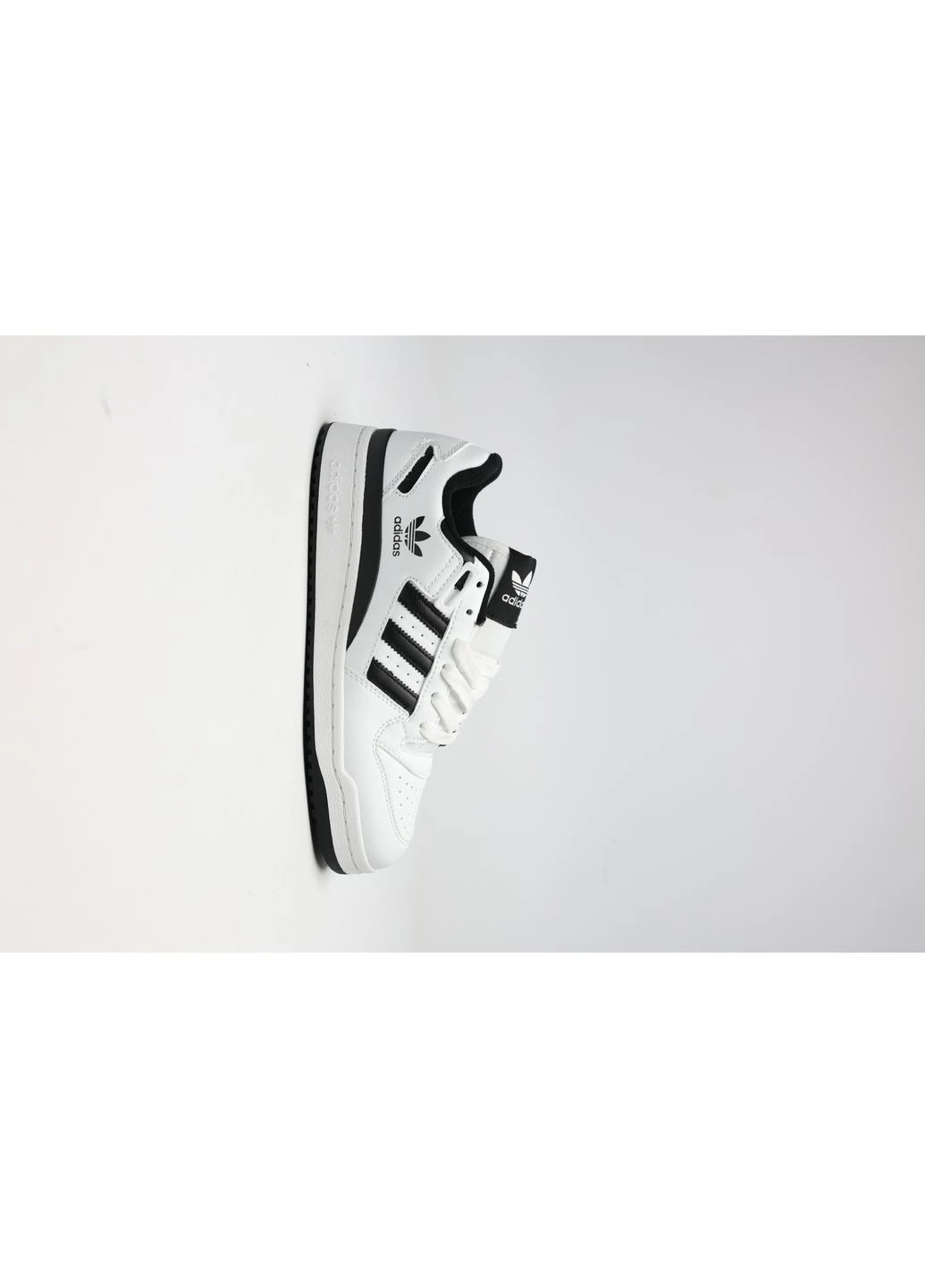 Білі кросівки чоловічі adidas forum low cl white/black адідас форум білі демісезон No Brand