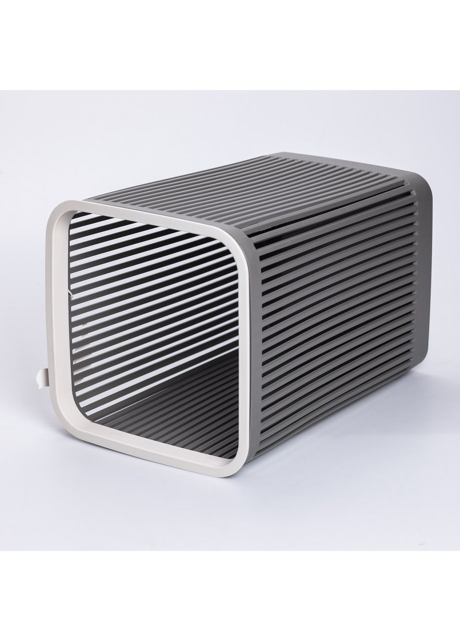 Кошик для сміття пластиковий в офіс для паперу 22×22×30 (см) кошик під сміття 8 (л) відро для сміття Сірий HP-45-9G Yiwu (370802115)