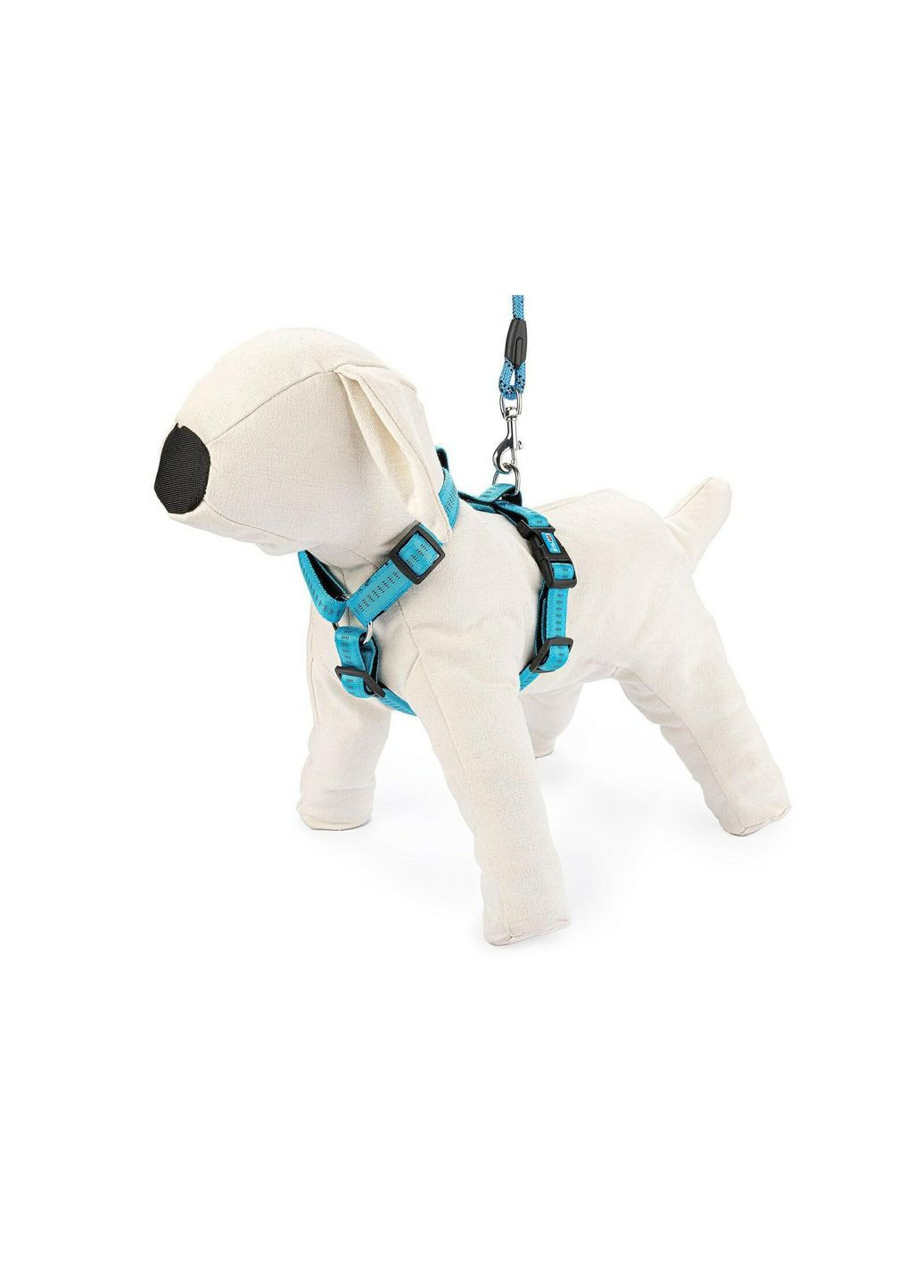 Регулююча шлея-нагрудник "Soft Style", нейлон, A-28-42см, B-40-52см, С-11-13см, ширина ремінця: 1,5см, S, Синій Happet (353303412)