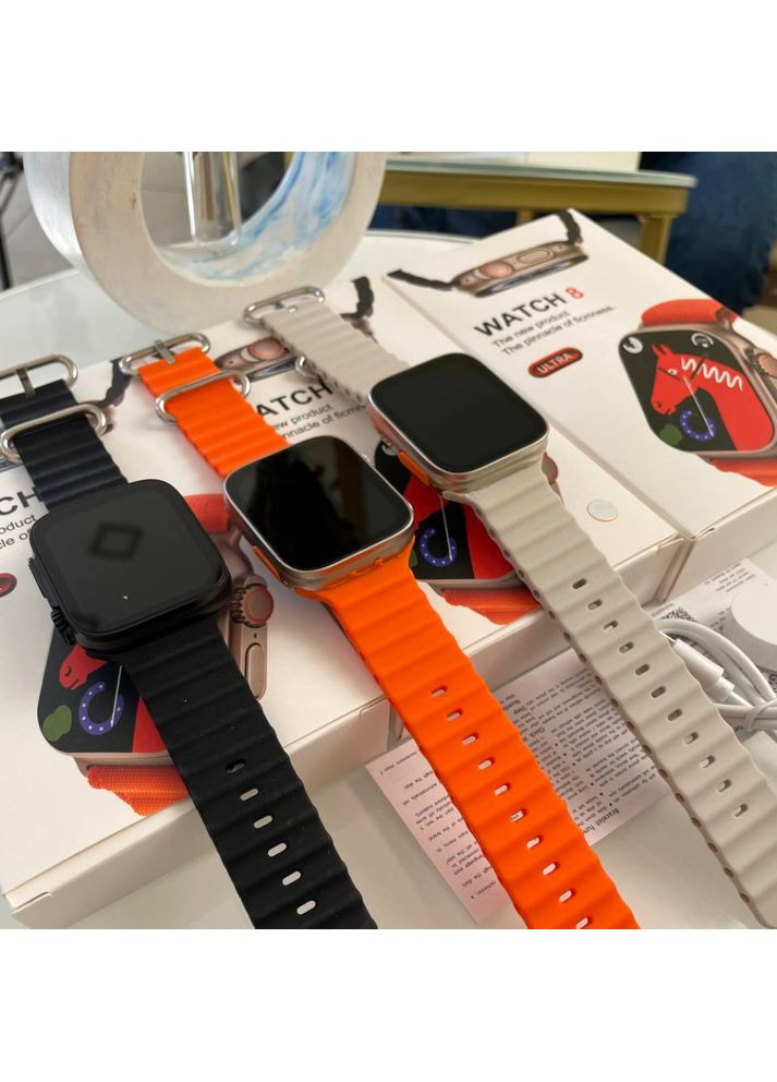 Розумний годинник GT9 Ultra помаранчевий для дзвінків та фітнесу смарт годинник з Bluetooth Smart Watch Watch Ultra (372460346)