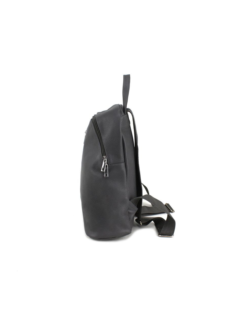 Жіночий шкірянний рюкзак 841021 темно-сірий Borsacomoda (269995054)