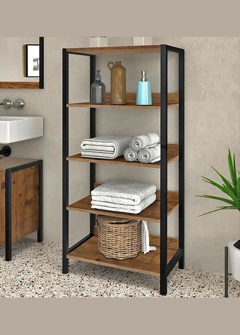 Етажерка для ванної з дерева Дінаріус венге-кориця (ВЖТ-01731233) No Brand (328210301)