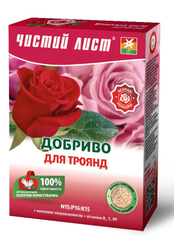 Удобрение кристаллическое для роз ( ) 900 г. Чистий Лист (364535085)