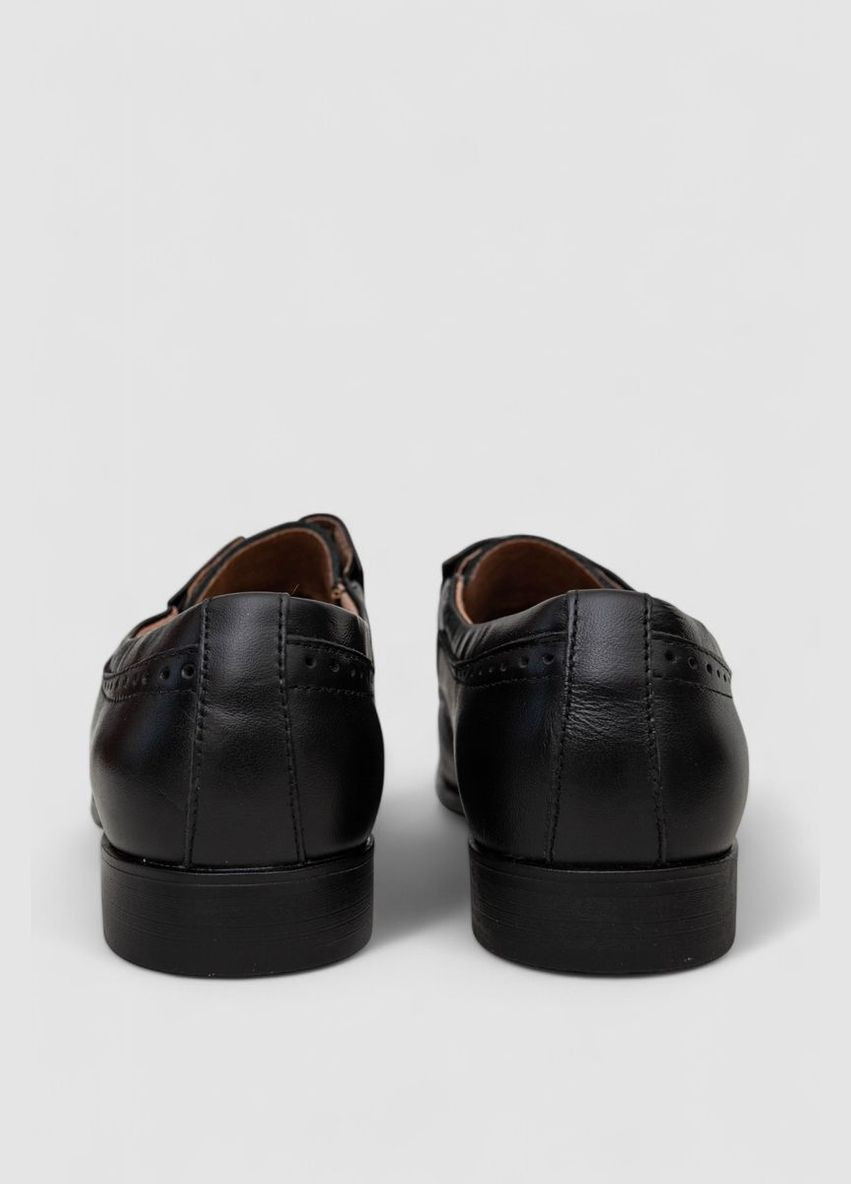 Черные туфли мужские с перфорацией,, 243rc1593 KangFu