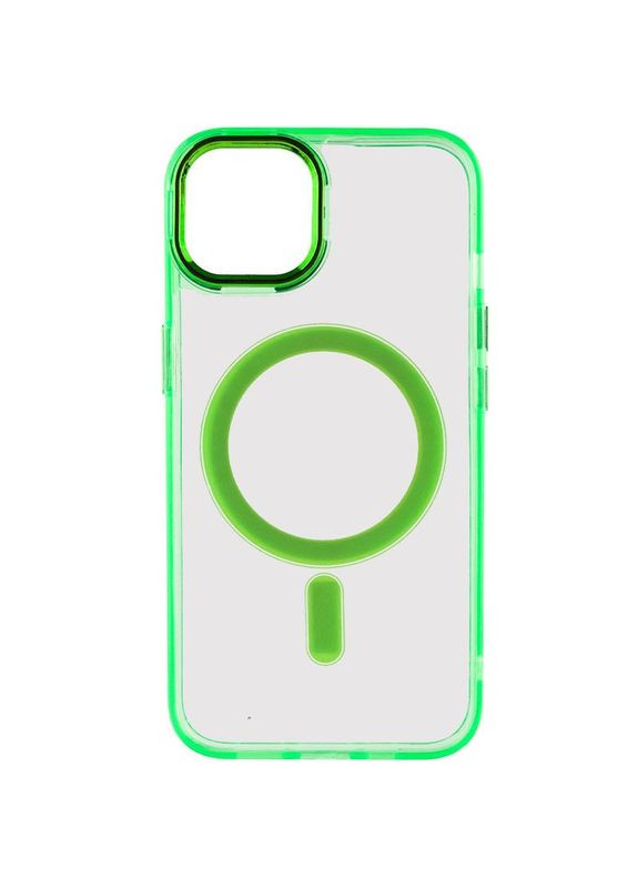 Чохол TPU Iris з MagSafe для Apple iPhone 12 Pro Max (6.7\") Салатовий Epik (372972635)