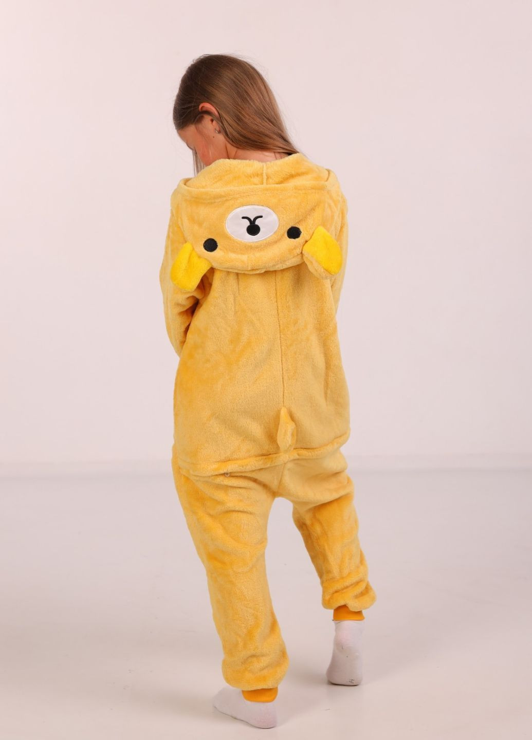 Кигуруми медвежонок Рилаккума на пуговицах для девочек пижама с капюшоном My Kigu (365703331)