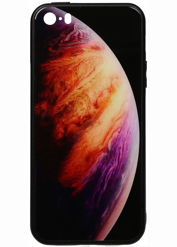 Чехол-накладка Print Glass Space Case Apple iPhone SE/5s/5 Lilac Toto (301836359)