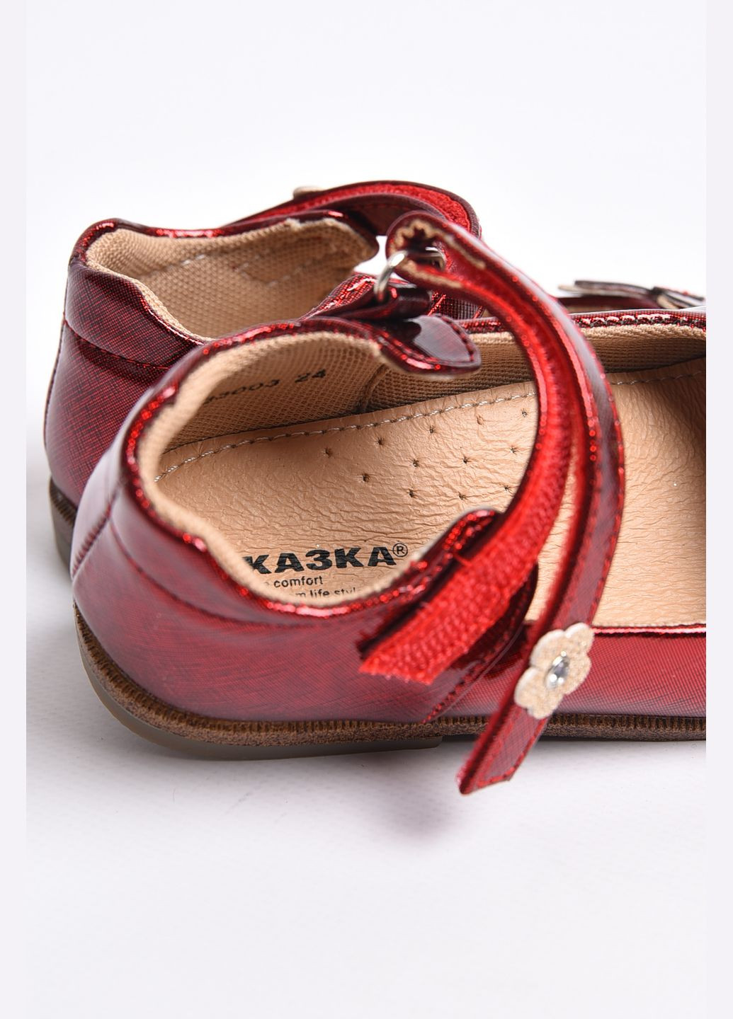 Туфлі дитячі для дівчинки червоного кольору Let's Shop (290011252)
