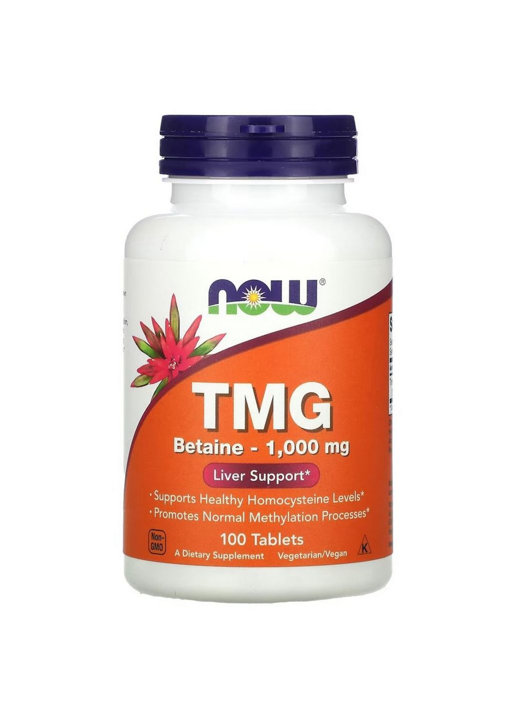Натуральная добавка TMG 1000 mg, 100 таблеток Now (293338677)