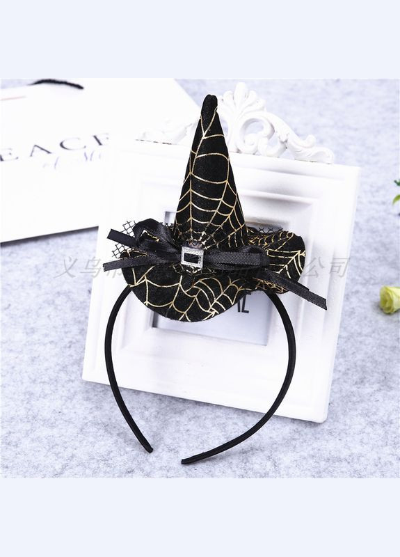 Обруч на Хэллоуин one size черно-золотистый Jannet Обруч (303121699)