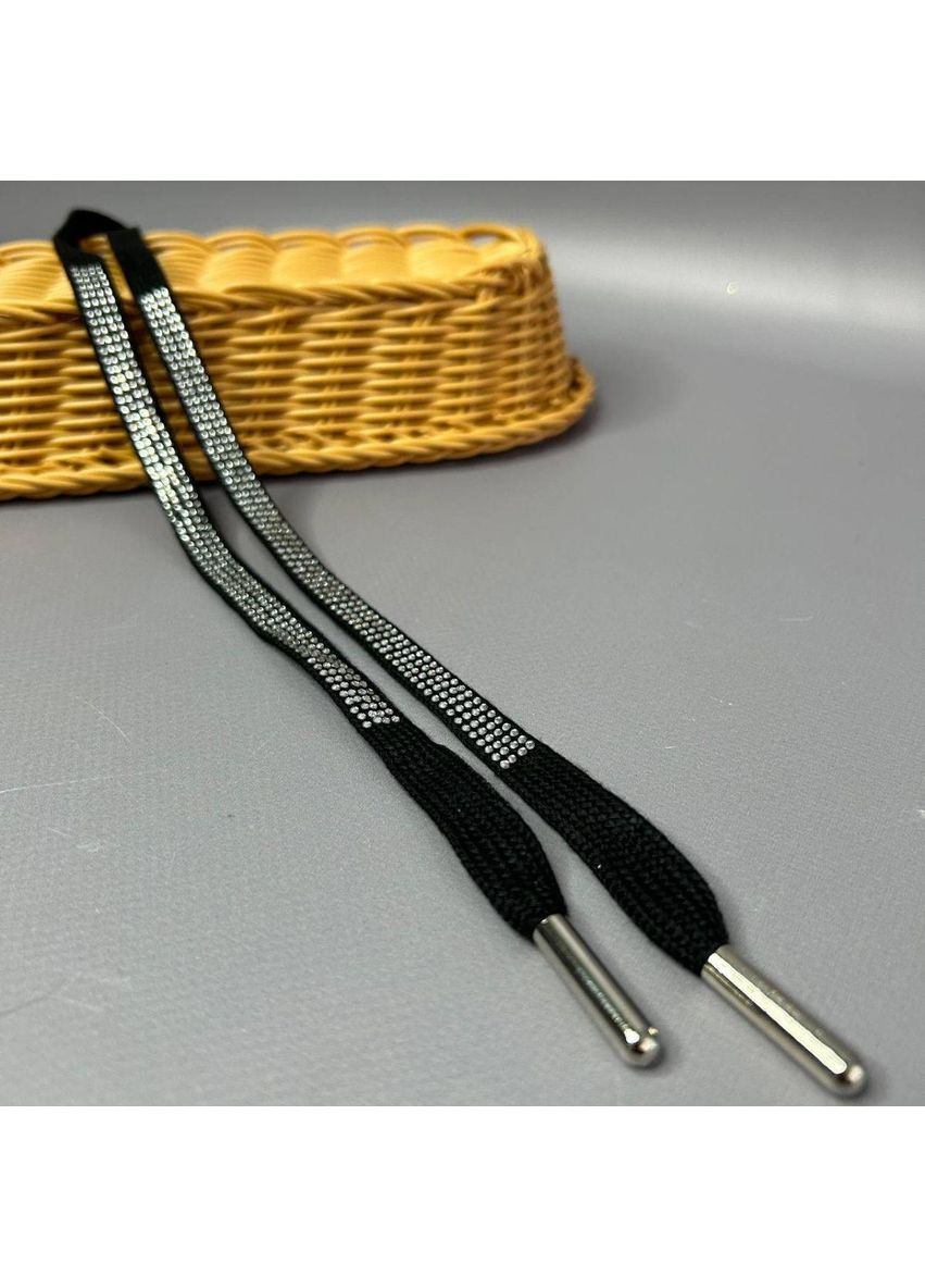 Шнурок 1 см со стразами 140 см – черный Plus-plus (352745874)