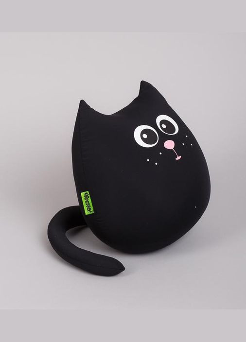 М'яка іграшка антистрес подушка інтер'єрна Кіт міні Вугіллячко 20 см ( A204 ) наповнювач кульки пінополістиролу Expetro (338435475)