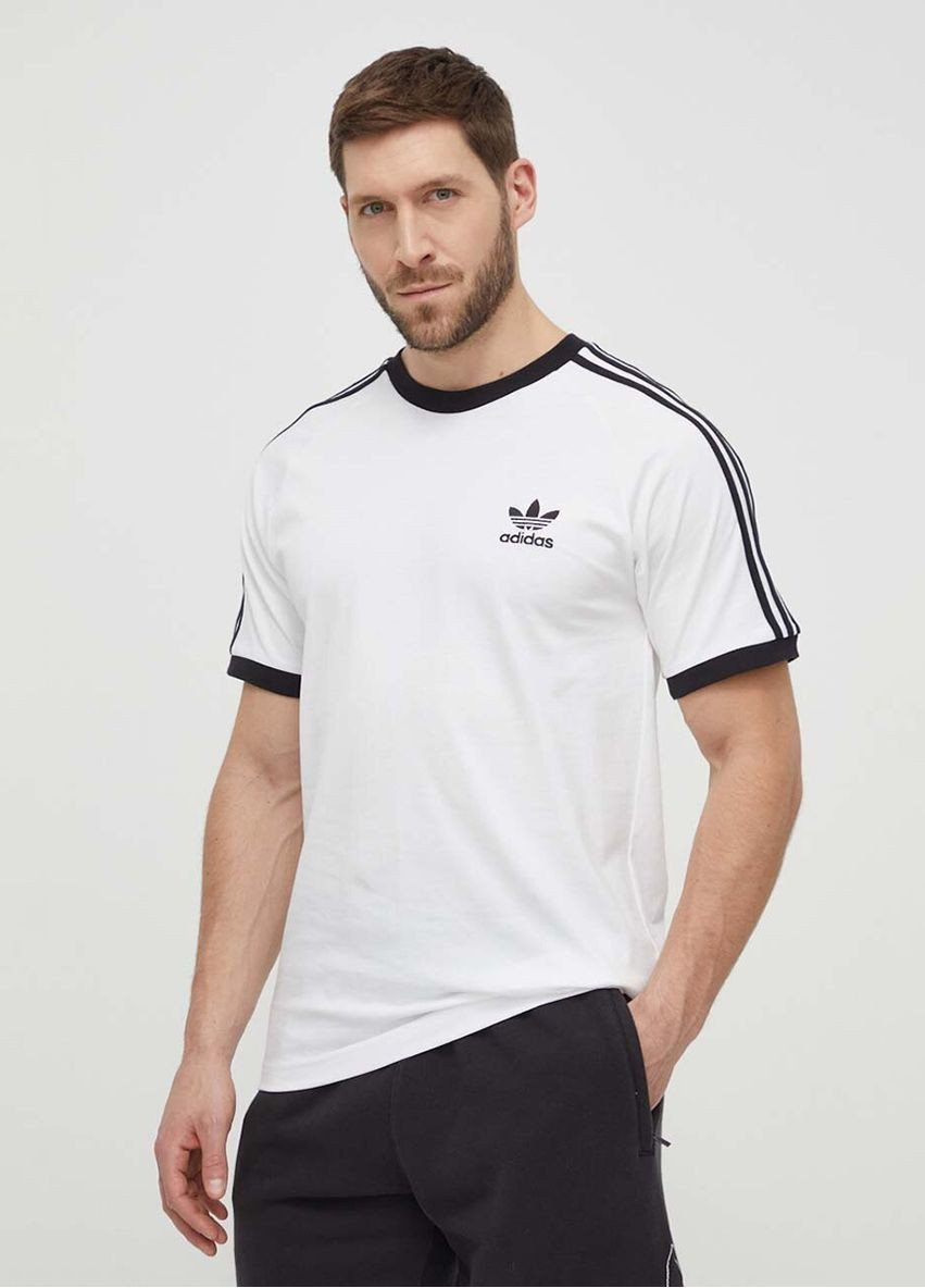 Белая футболка из хлопка Adidas Originals