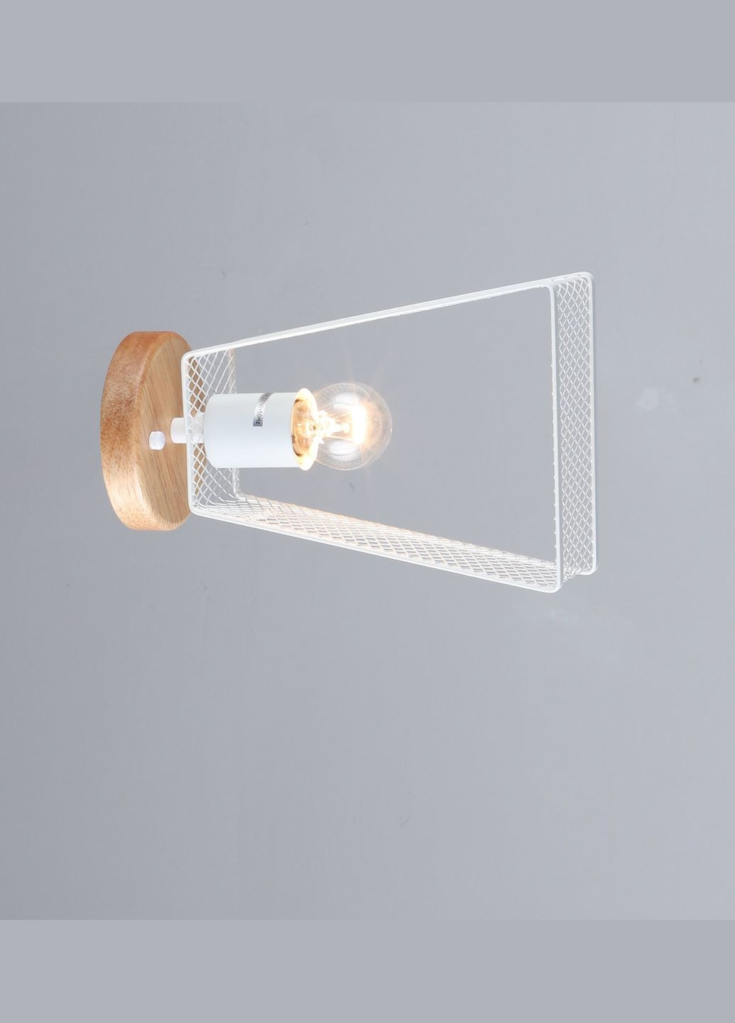 Бра B N6687/1W Білий + Дерево Valeso (353747019)