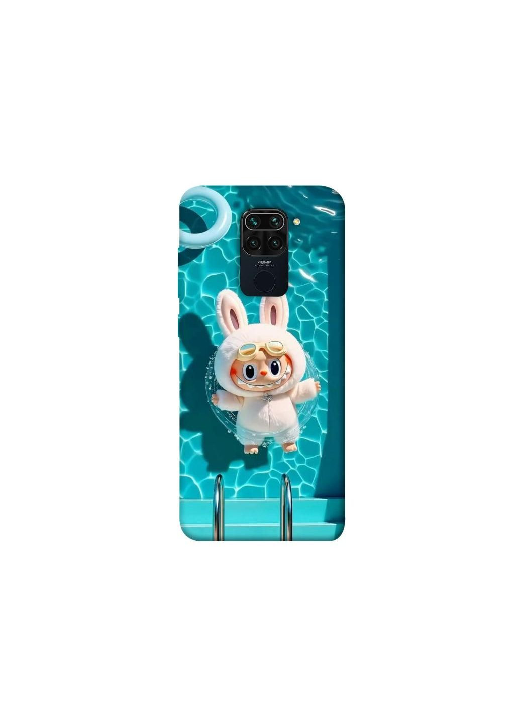 Чехол на Xiaomi Redmi Note 9 / Redmi 10X Labubu in the pool ver.2 Frontalka (354212790)