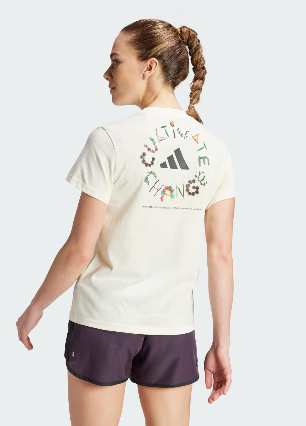 Бежева всесезон футболка earth day graphic adidas
