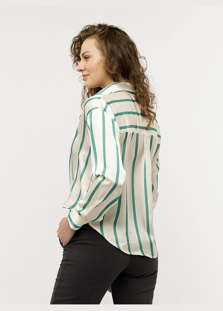 Молочная демисезонная женская блуза цвет молочный цб-00227849 Miss Selens