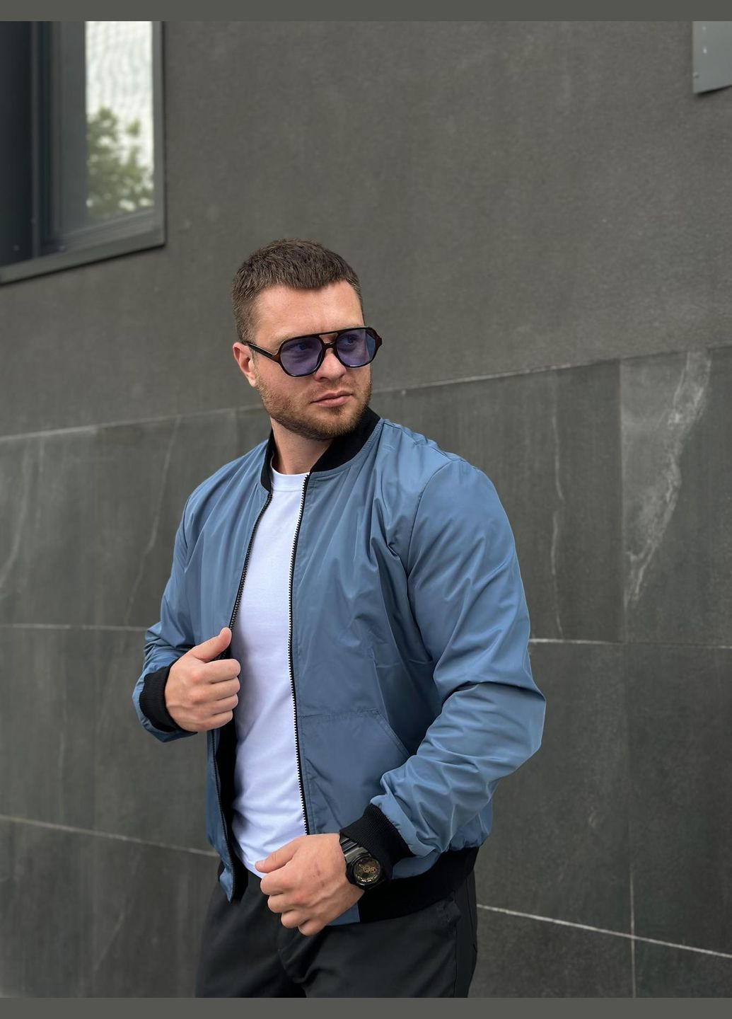 Легкий бомбер из водоотталкивающей ткани Vakko на молнии (327538415)