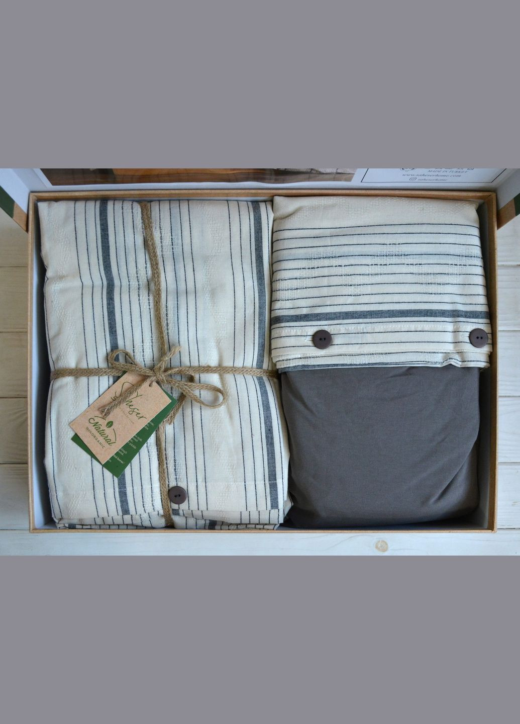 Постельное белье Naturel 200х220 см Saheser (337996016)