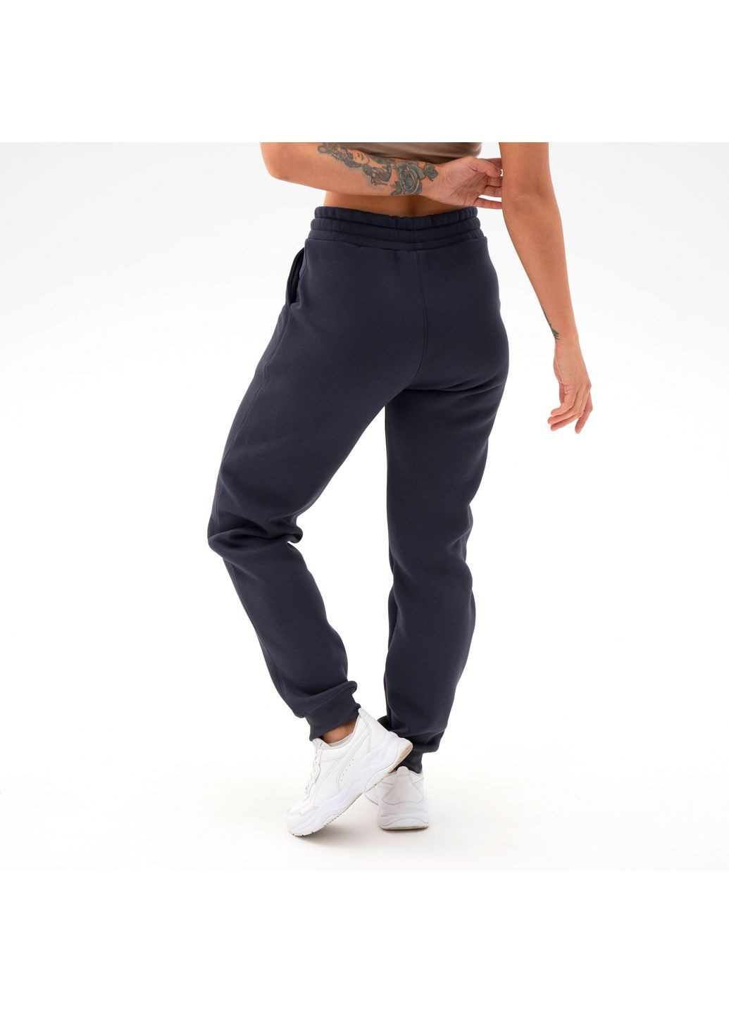 Спортивні штани жіночі з манжетом утеплені з начісом Roomy Teamv (364666844)