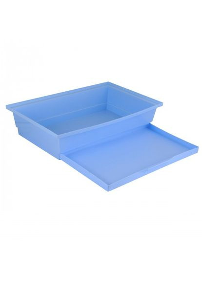 Піддон для клітини, пластик, 44x27см, світлоблакитний Природа (292257950)