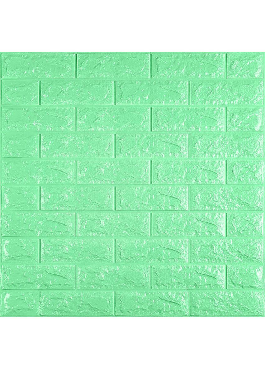 3D панель самоклеюча 700х770х7мм цегла М'ятний (012-7) SW-00000050 Sticker Wall (362095135)
