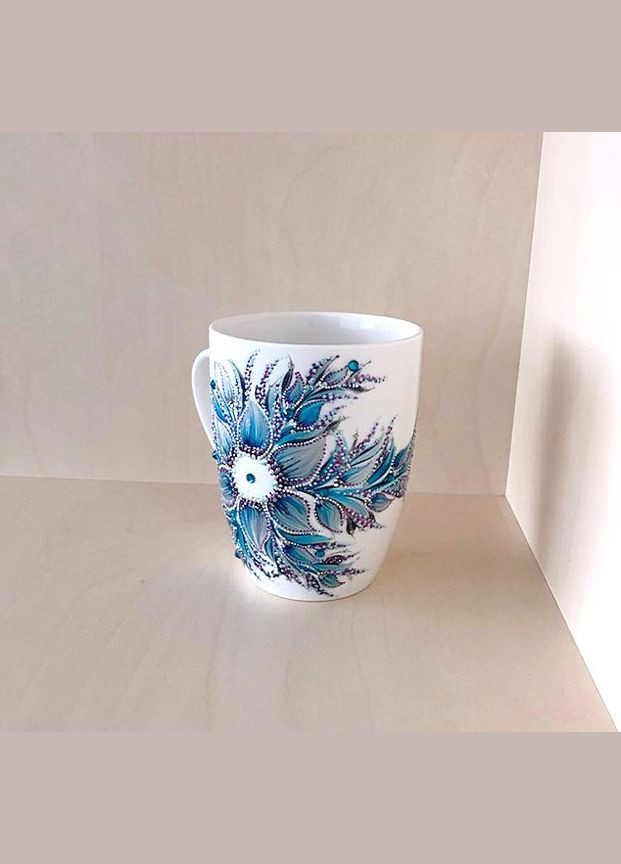 Чашка біла керамічна з авторським розписом ручної роботи "Морська зірка" No Brand (349842539)