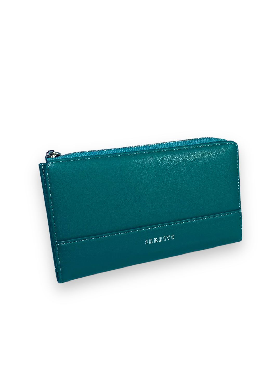 Жіночий гаманець екошкіра 1 відділення 8 осередків для карт розмір: 20*11*3 см зелений Saralyn (266912035)