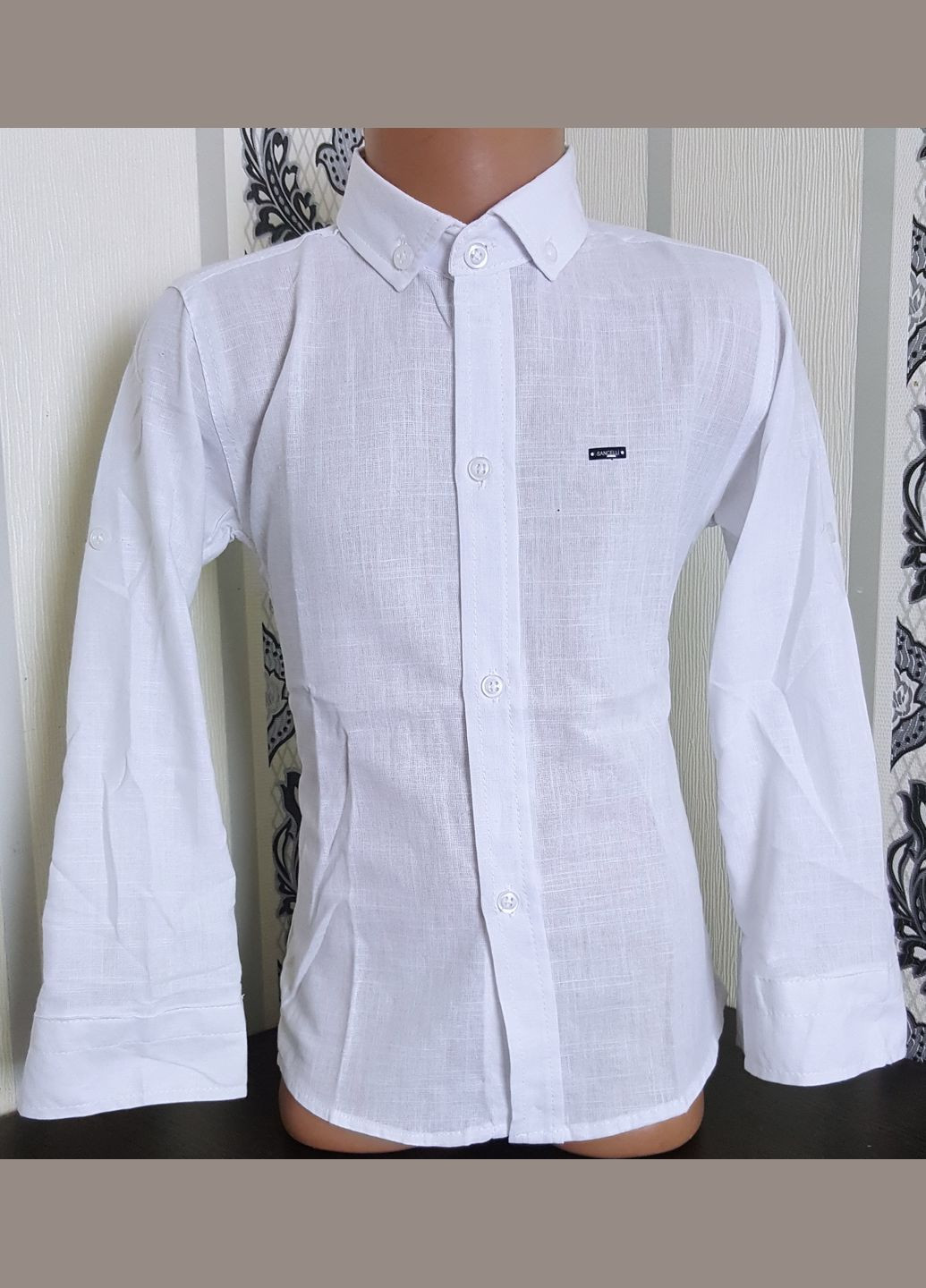 Сорочка однотонна бавовна на ріст від 110 до 140 No Brand (317864654)