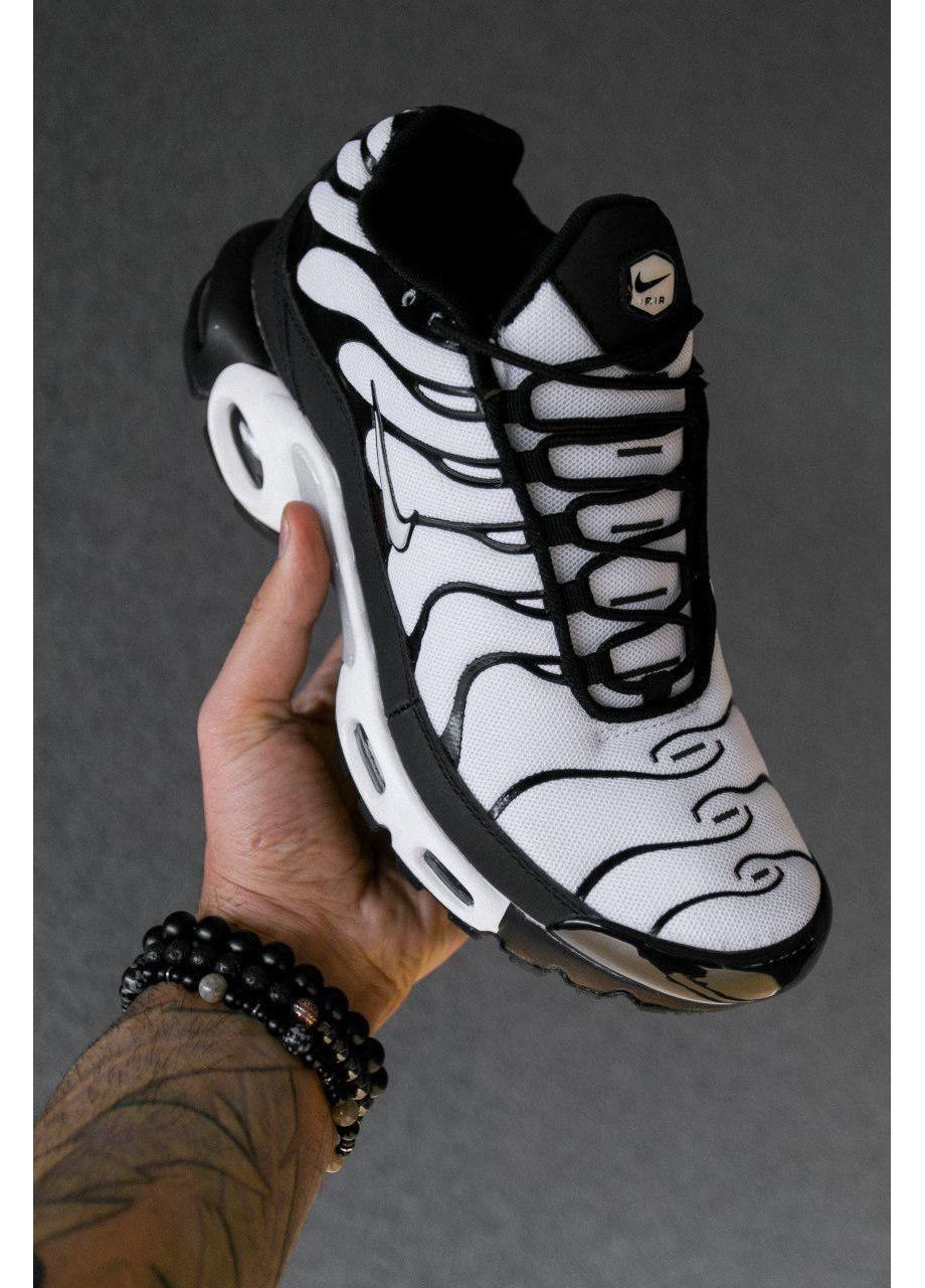 КРОСІВКИ ЖІНОЧІ NIKE AIR MAX PLUS TN WHITE BLACK НАЙК АІР МАКС ТН ПЛЮС No Brand чорні демісезони (368859548)