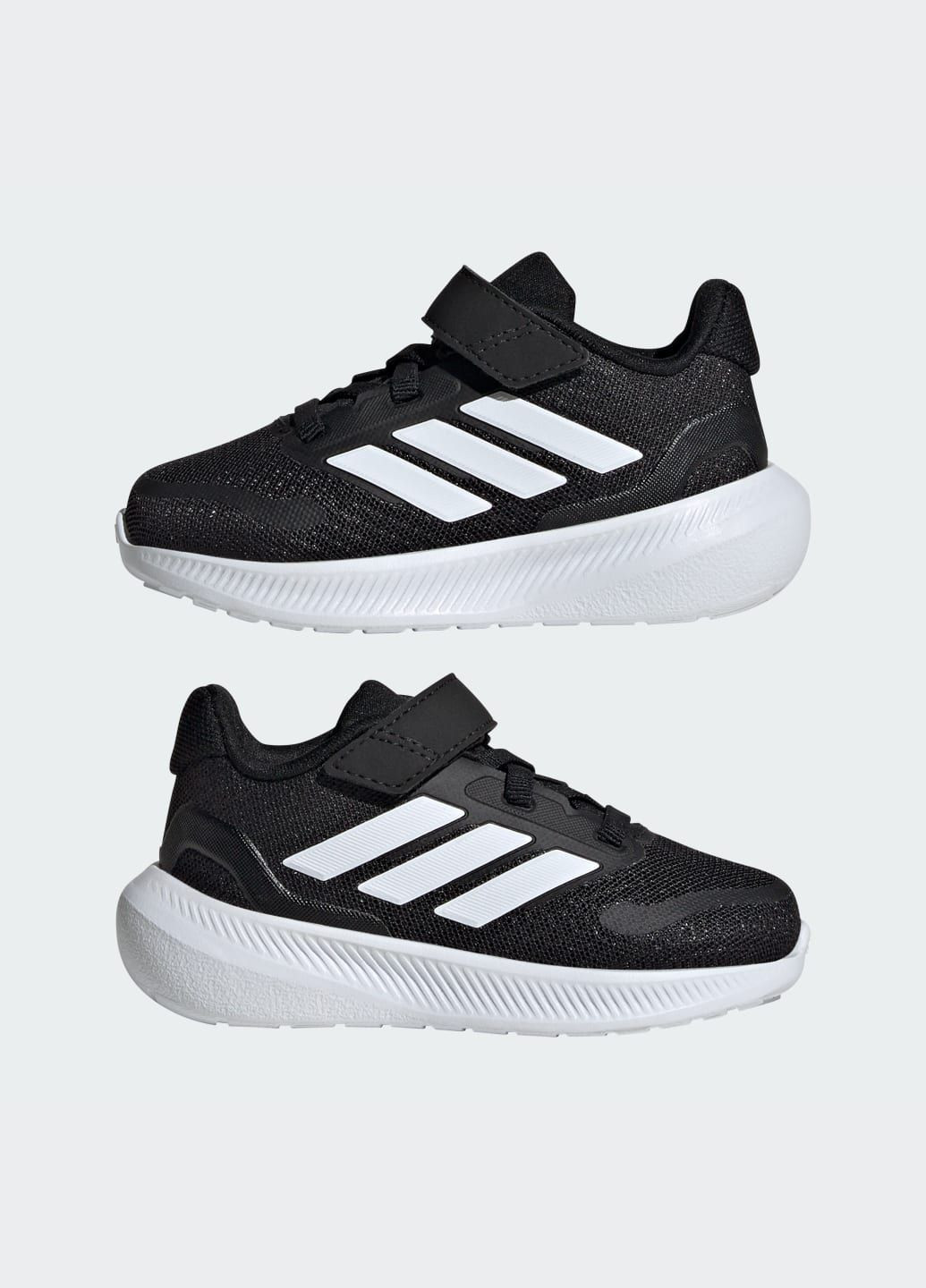 Черные всесезонные кроссовки runfalcon 5 kids adidas