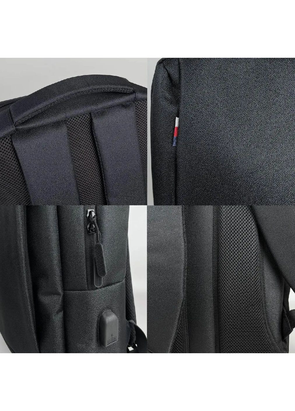 Рюкзак повседневный городской с карманом для ноутбука выходом для USB провода 42х31х12 см (477992-Prob) Черный Unbranded (301506754)