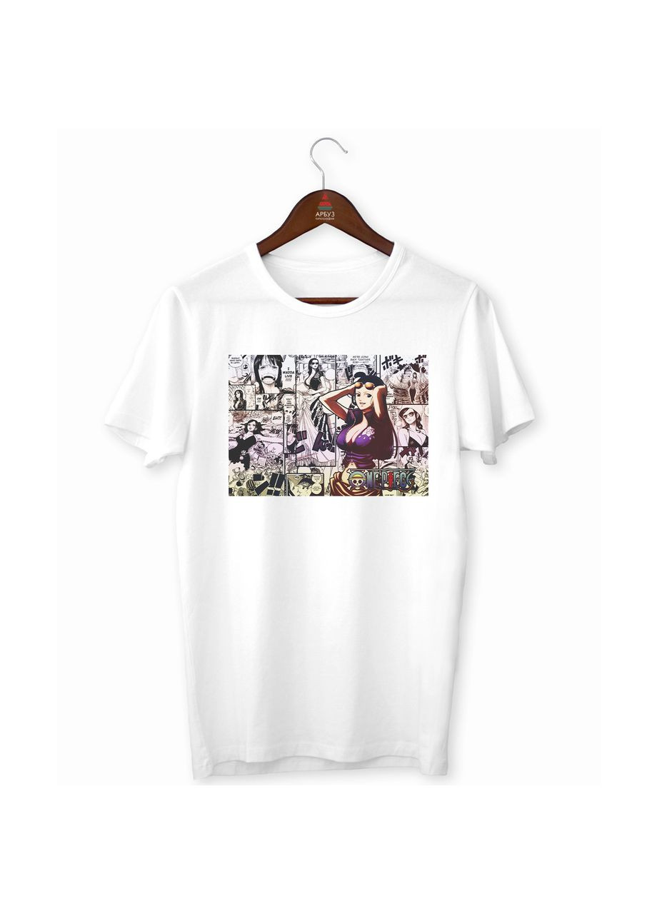 Футболка белая с аниме принтом "One Piece Ван-Пис Nico Robin Нико Робин (комикс)" Кавун футболка (316345386)