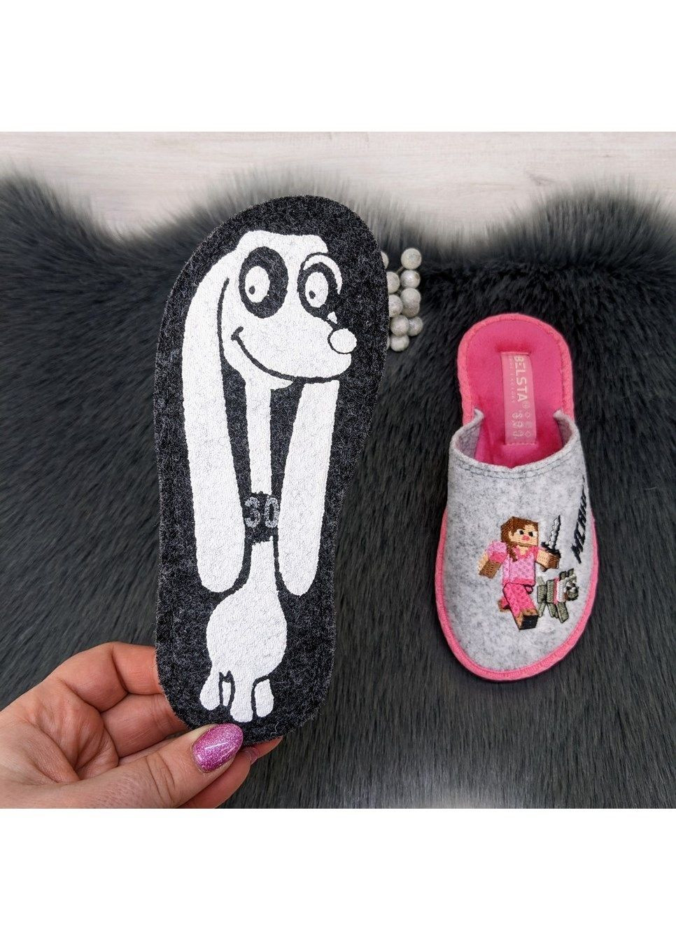 Тапочки фетрові паркетні для дівчинки Белста (301196564)