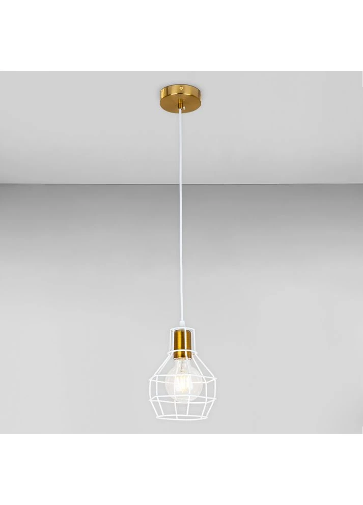 Люстра підвісна LS-17201F-1 BRZ+WH бронза + білий Light House (379921116)